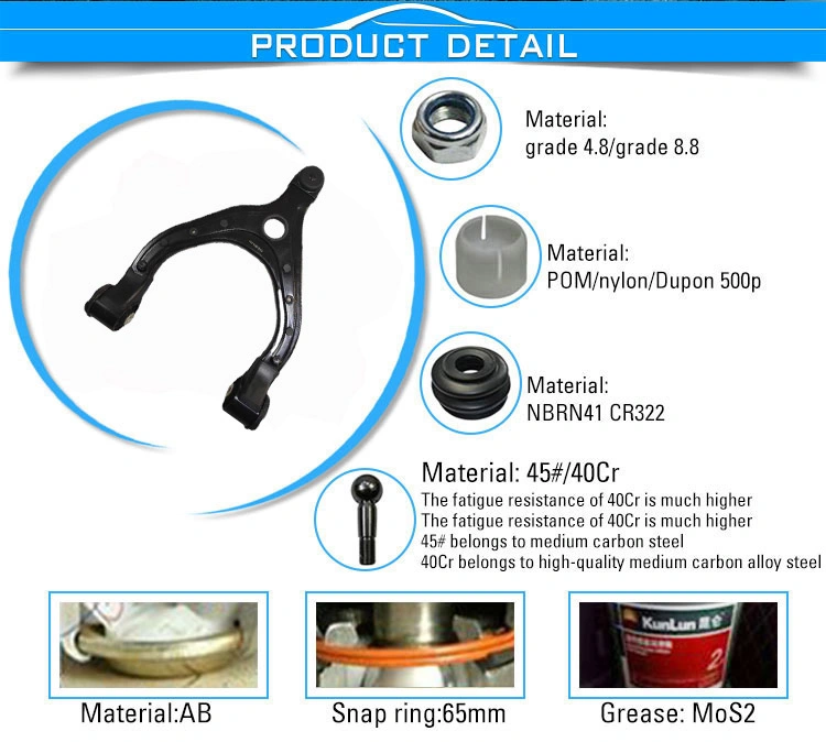 Auto Suspension & Steering Parts Front Lower Control Arm Wishbone Arm for Nissan 54500-2y412