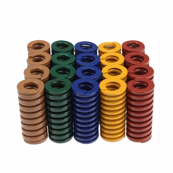 Ressort plat rouge de moule de bobine de compression standard d'OIN JIS de charge moyenne pour emboutir