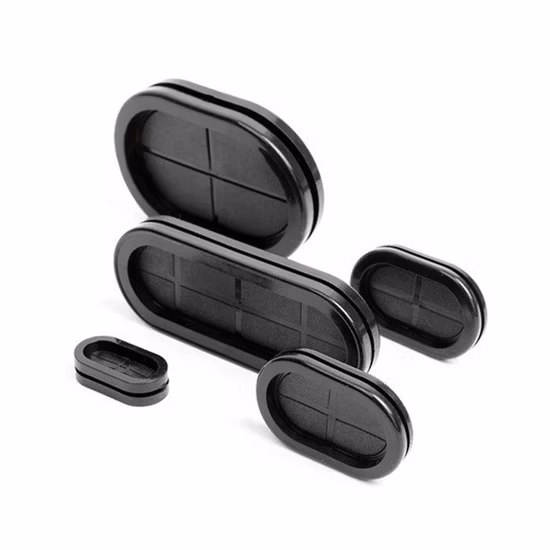 Commerce de gros de haute qualité NBR rectangle noir/bobine de protection en caoutchouc ovale