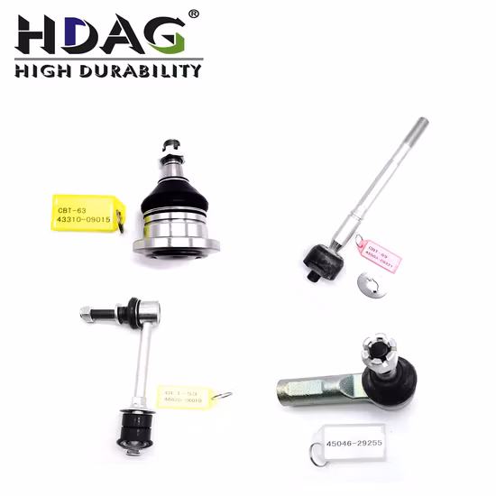 Hdag Hot Sale Tie Rod End Rack End Stabilisateur Link Control Arm Rotule pour Toyota Avalon,Dyna, T100,Carina,Mr2,Liteace,Supra,Solara,T18,Passo,Starlet,Tow