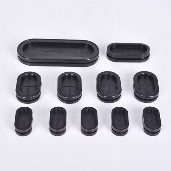 Passe-fils en caoutchouc ovales protecteurs de fil/câble bobine protectrice de garde d'ellipse